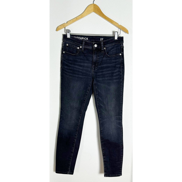 J.Crew 8" Toothpick Jean in Charcoal Wash Womens sz 27